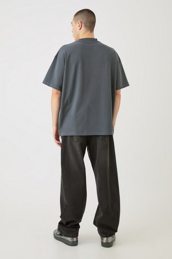 Oversize T-Shirt mit Official-Print