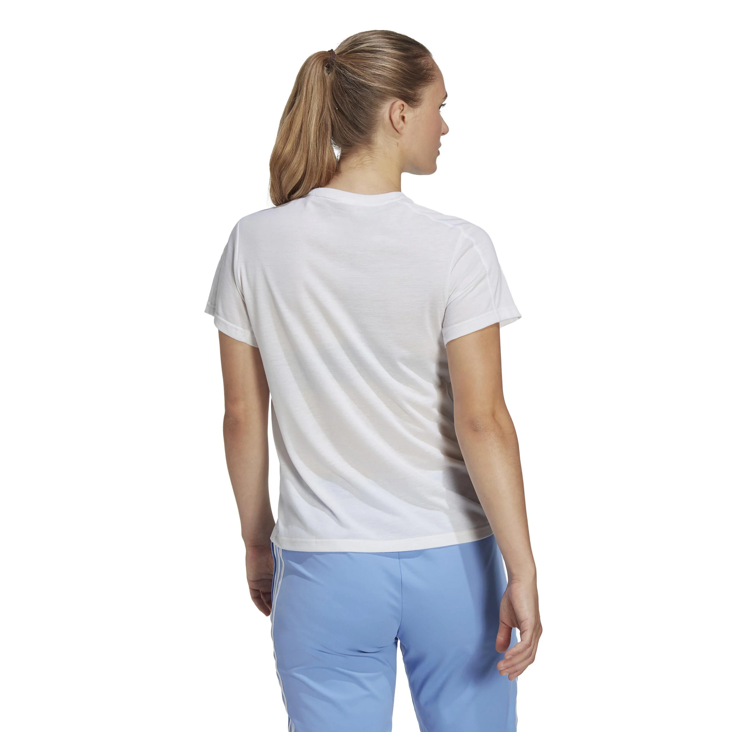 Training Essentials Crew T-Shirt Damen - Weiß