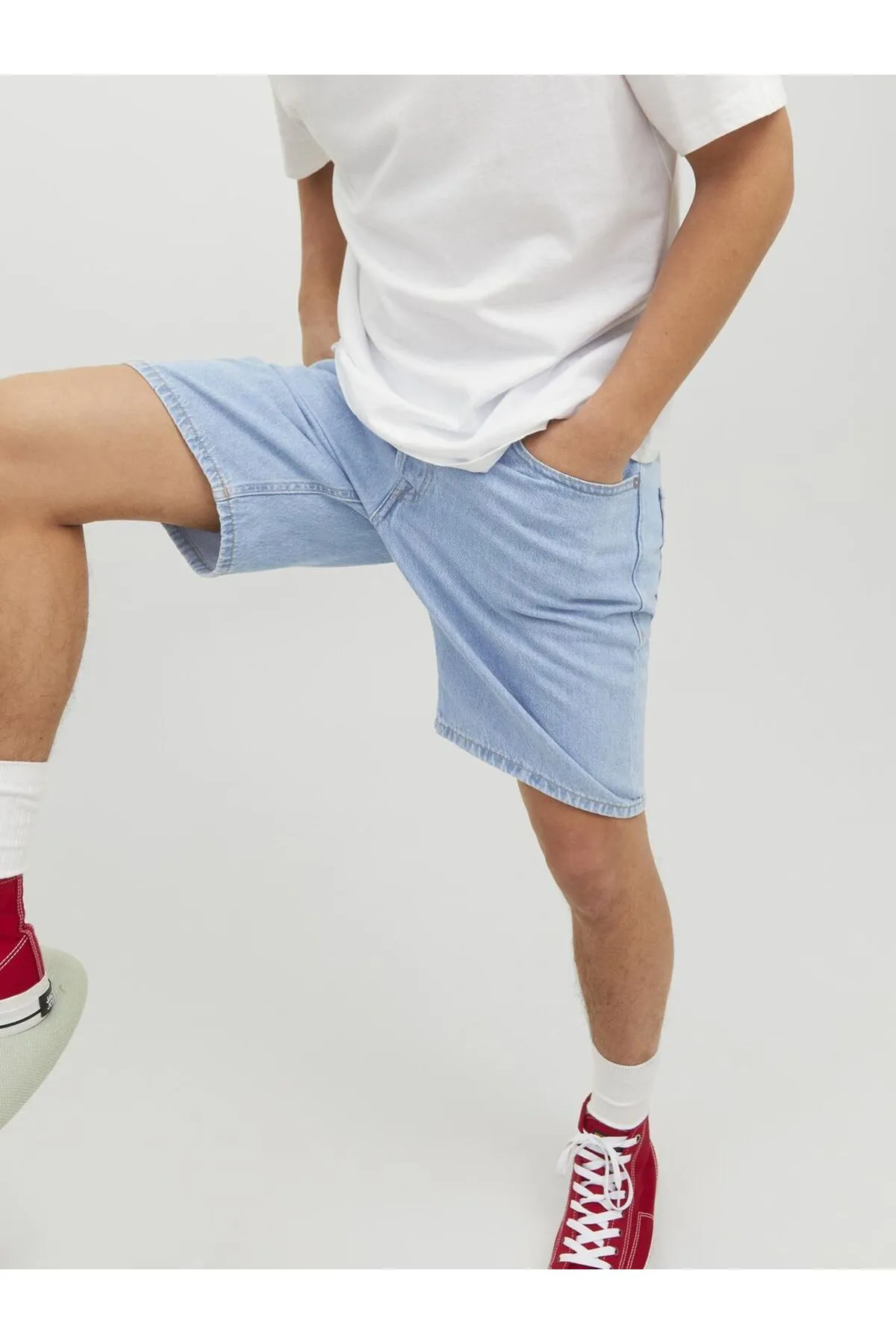 Jack & Jones  Gerade geschnittene Jeans-Shorts für Herren im Relaxed Fit - 12223606