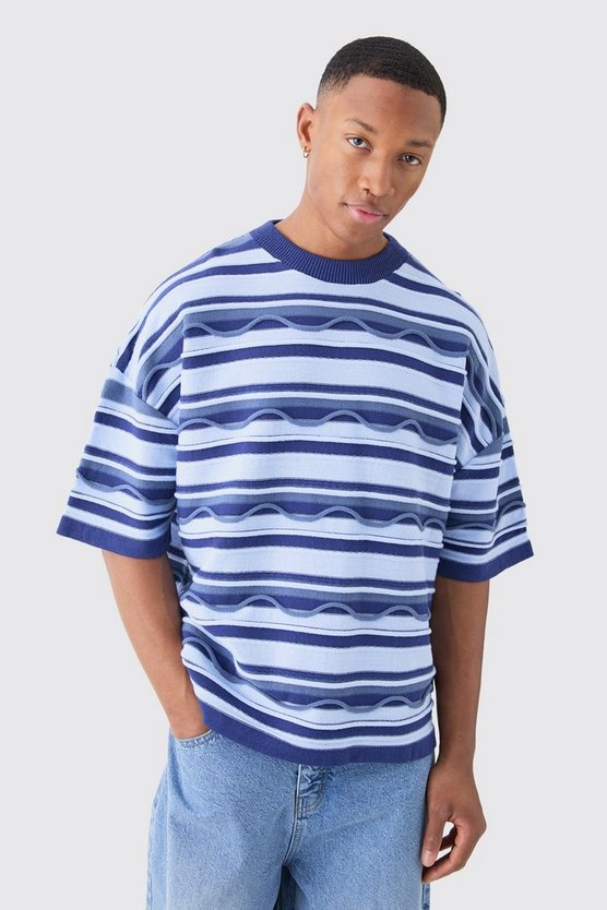 Oversize Jacquard T-Shirt