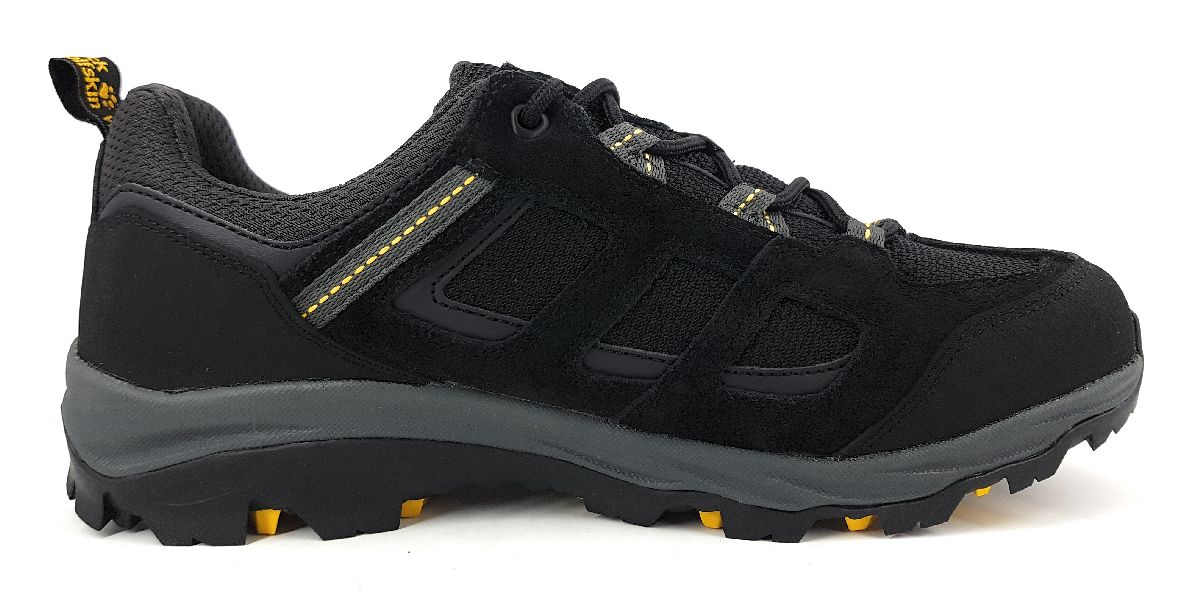 Jack Wolfskin Vojo 3 Texapore Low M 4042441-6055 Schwarz black/burly yellow Xt