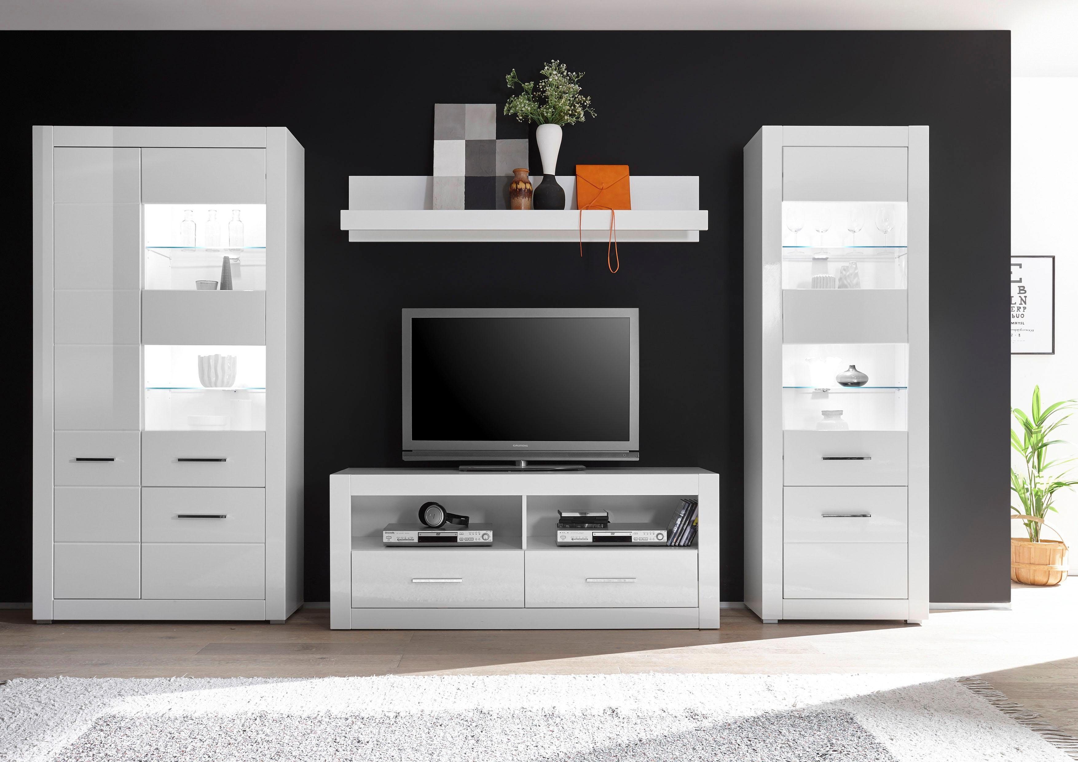INOSIGN Wohnwand BIANCO, (Set, 4-St)