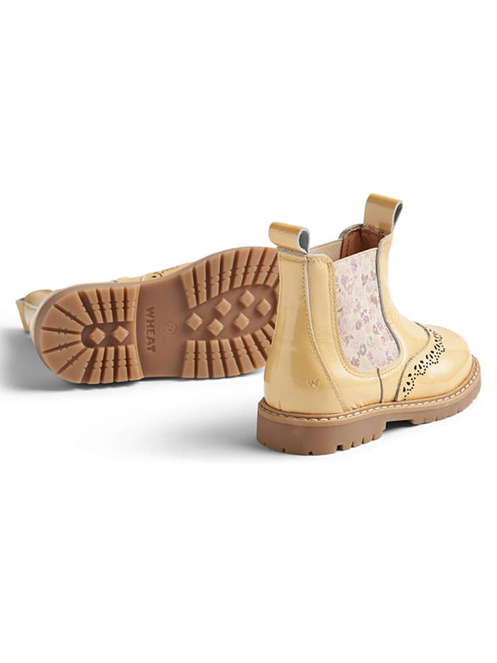 Wheat Leder-Chelsea-Boots in Gelb günstig kaufen