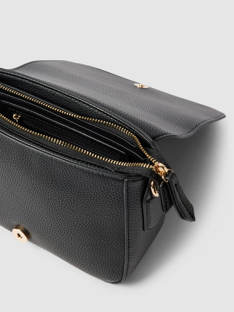 Handtasche mit Label-Detail Modell 'BRIXTON' in black