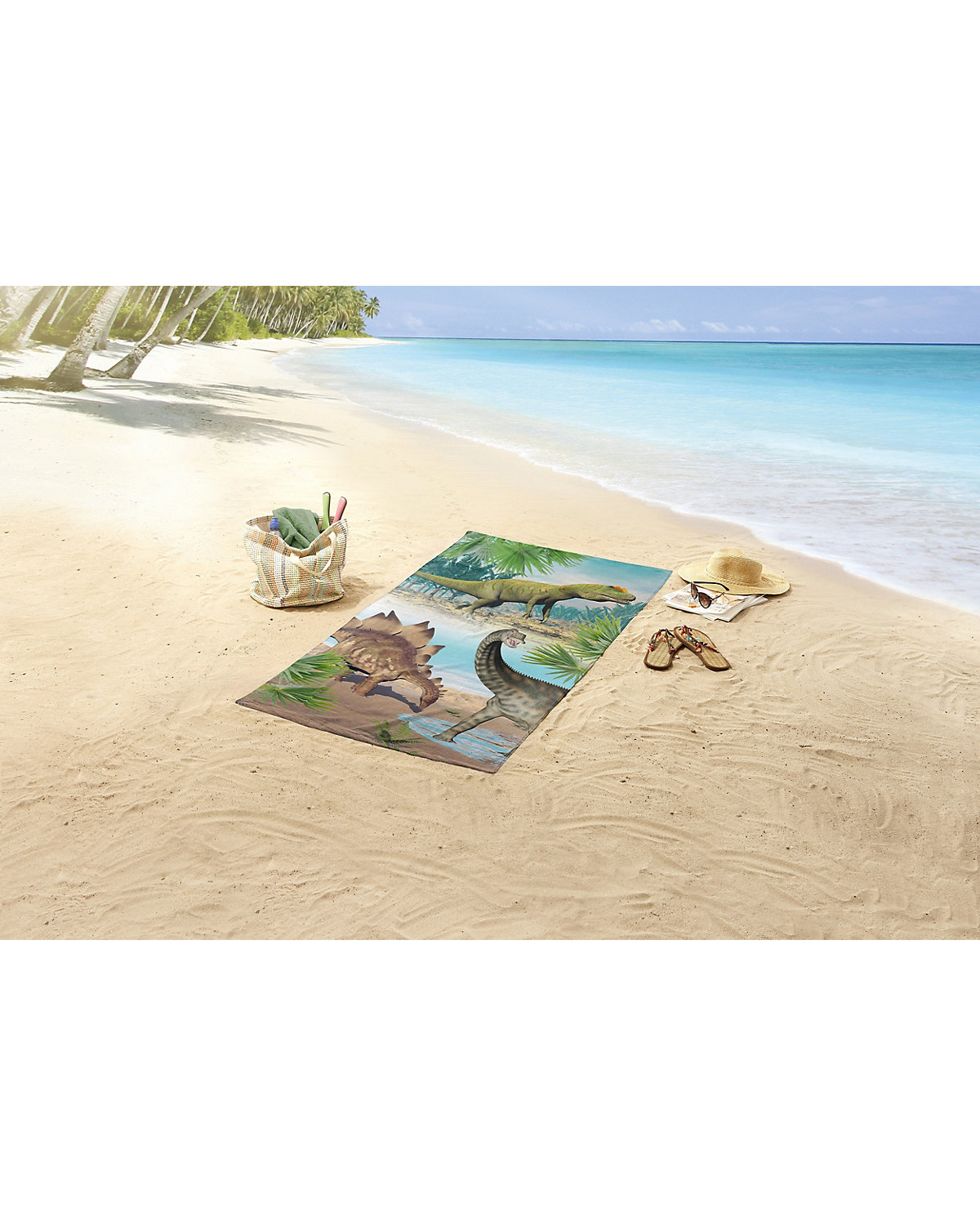 Strand- & Badetuch Dino, 75x150 cm