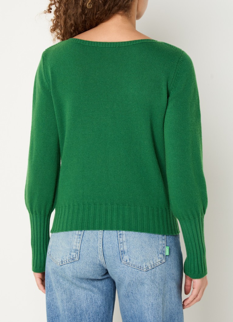 Benetton Fijngebreide trui em wolblend