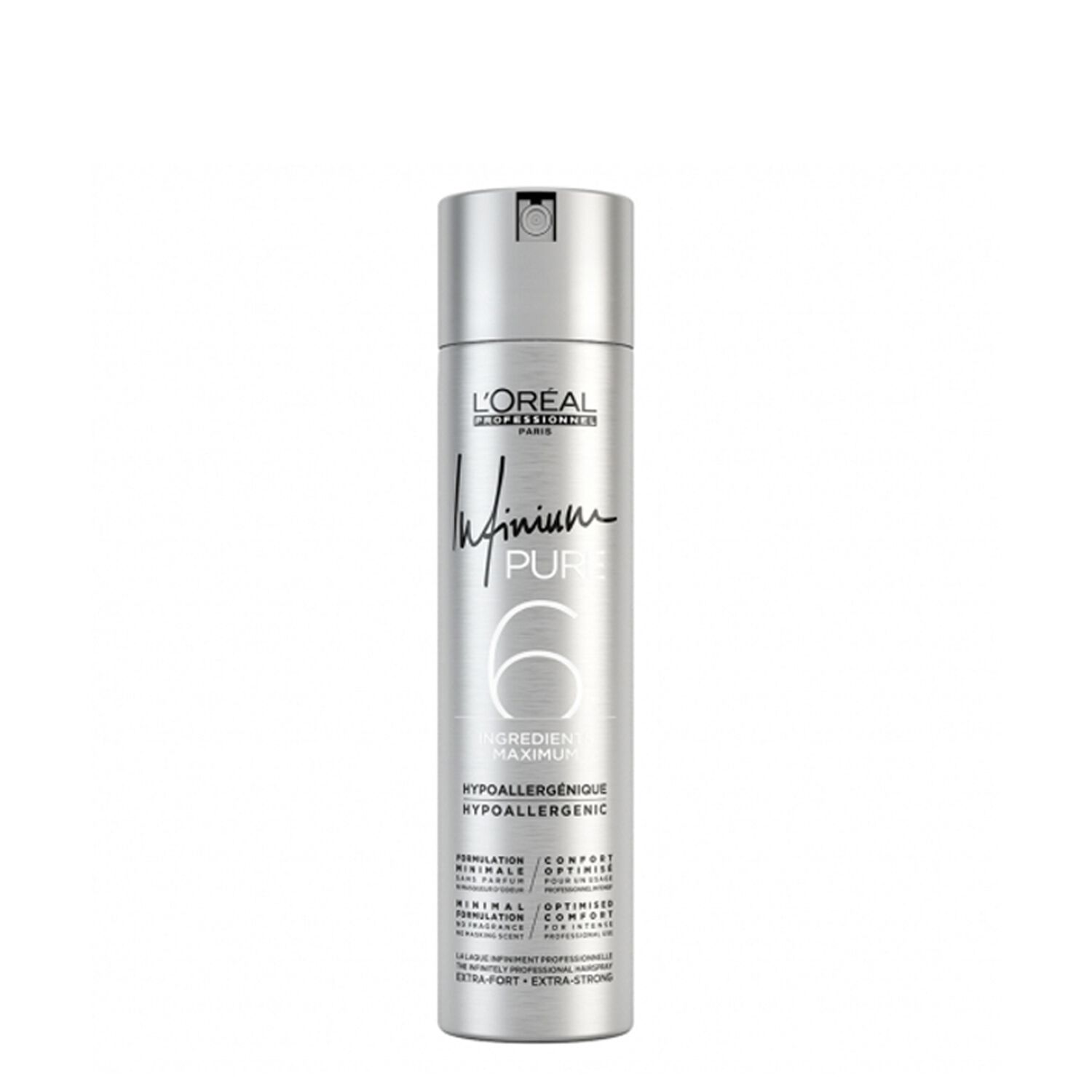 l'oréal professionnel Infinium Pure 6 Laque Fixation Extra Forte 75 ml