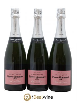 Champagne Pierre Gimonnet & Fils Rosé de Blancs  - Lot de 3 Bouteilles