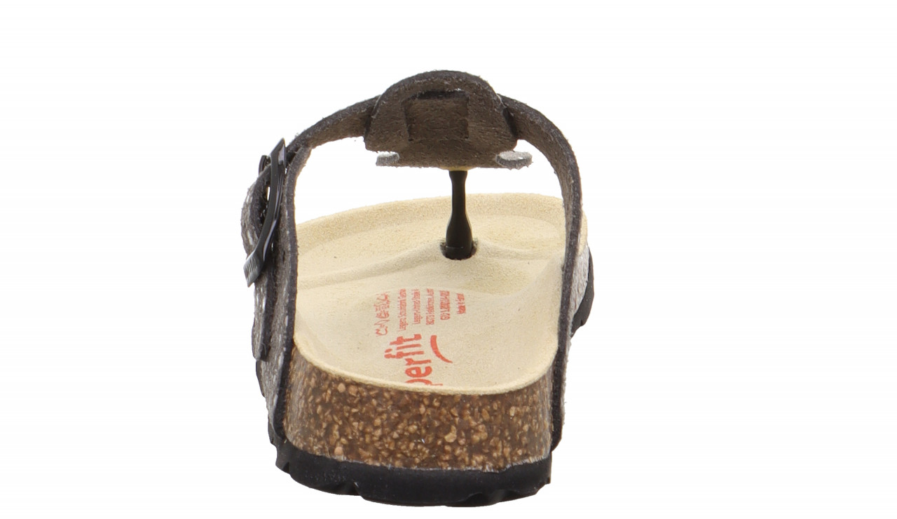 FUSSBETTPANTOFFEL - SchwarzPantoffel mit Schnalle