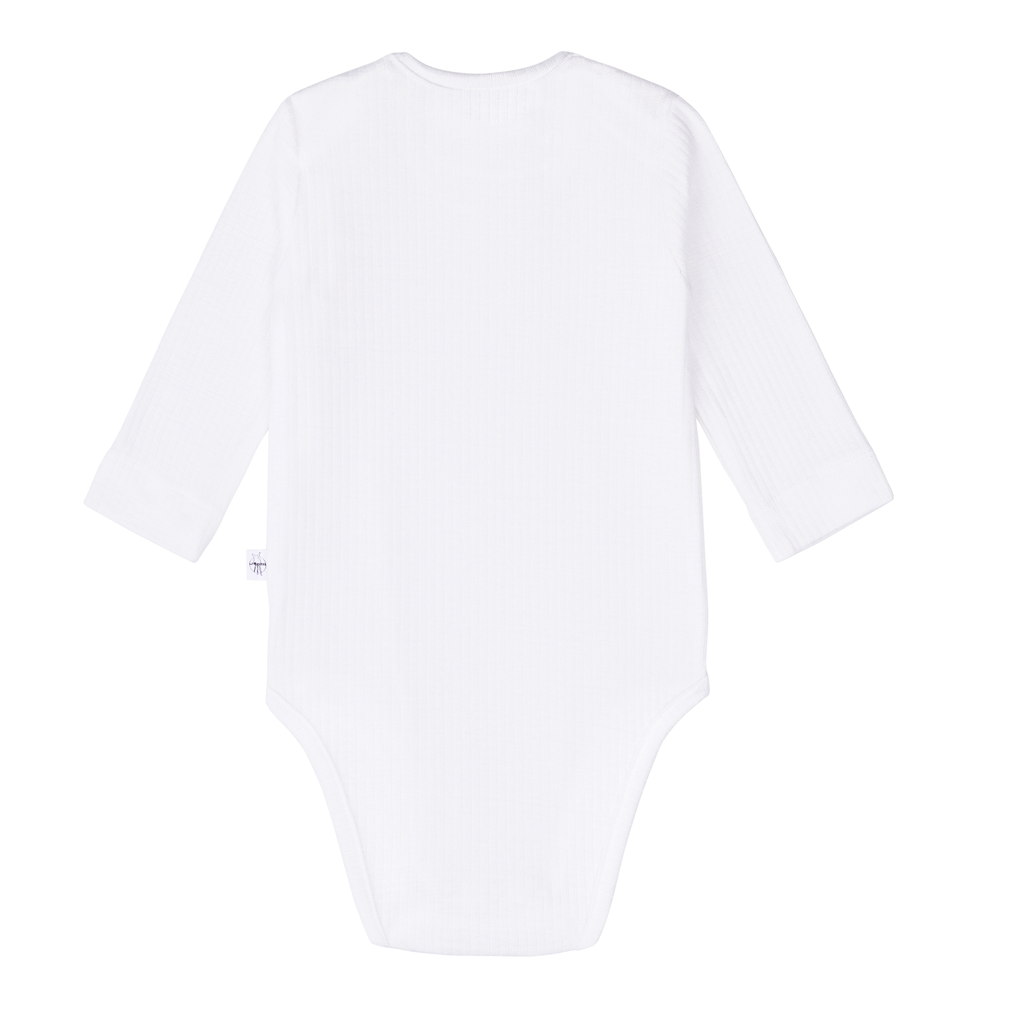 Baby Body Langarm - gerippt, Milky