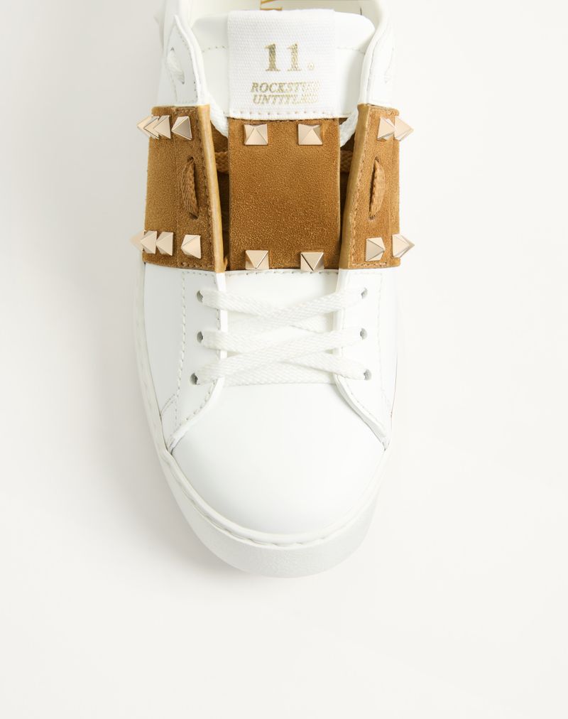 Baskets Rockstud Untitled en cuir de veau avec bride en cuir fendu