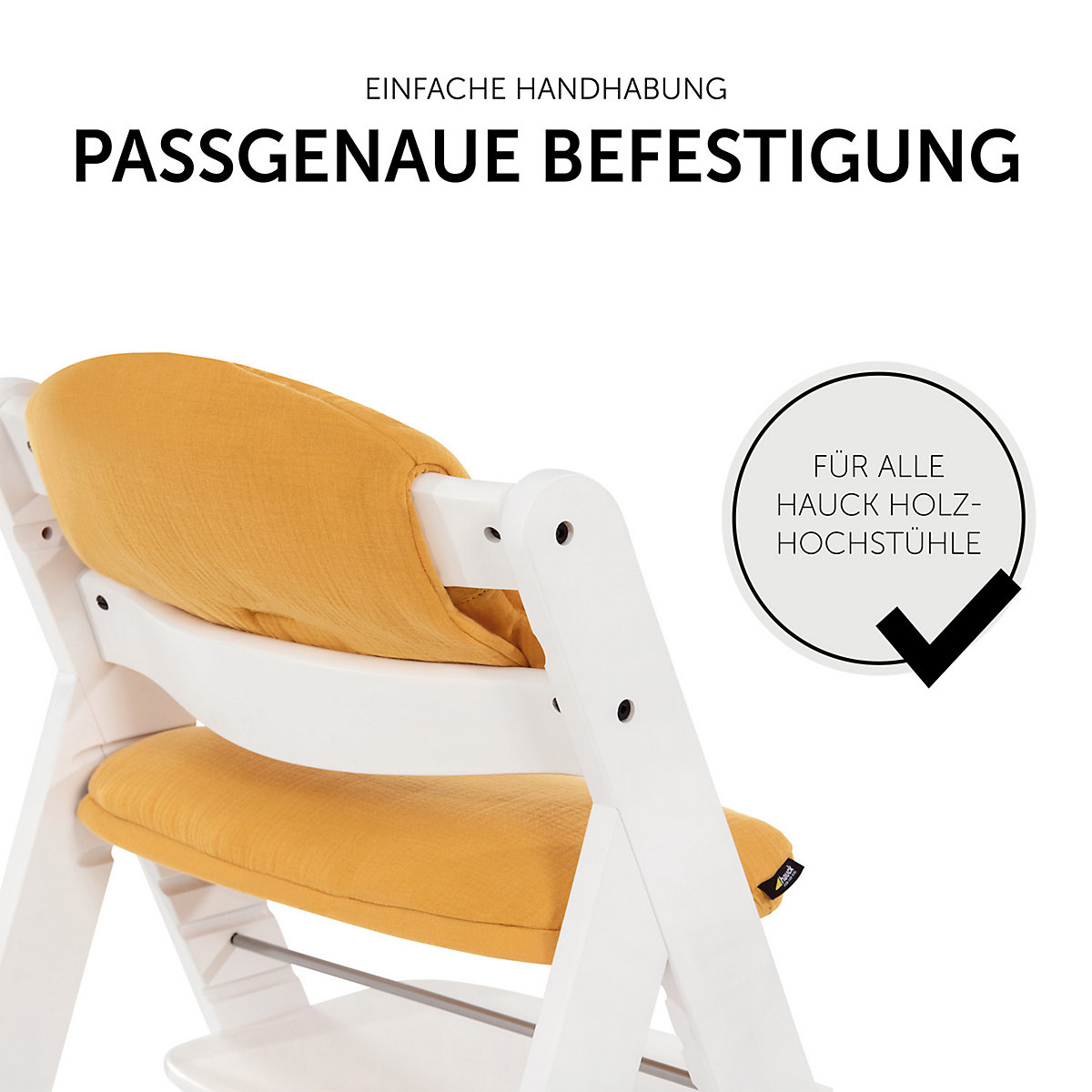 Sitzauflage Alpha Highchair Pad Select, Musselin Honey