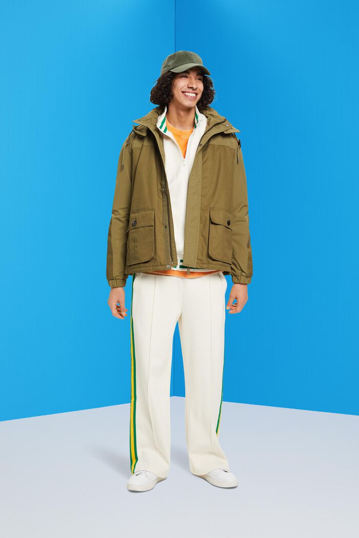 Utility-Jacke mit abnehmbarer Kapuze