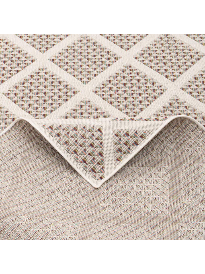 Pergamon In & Outdoor Teppich Flachgewebe Campus Modern in Beige günstig kaufen
