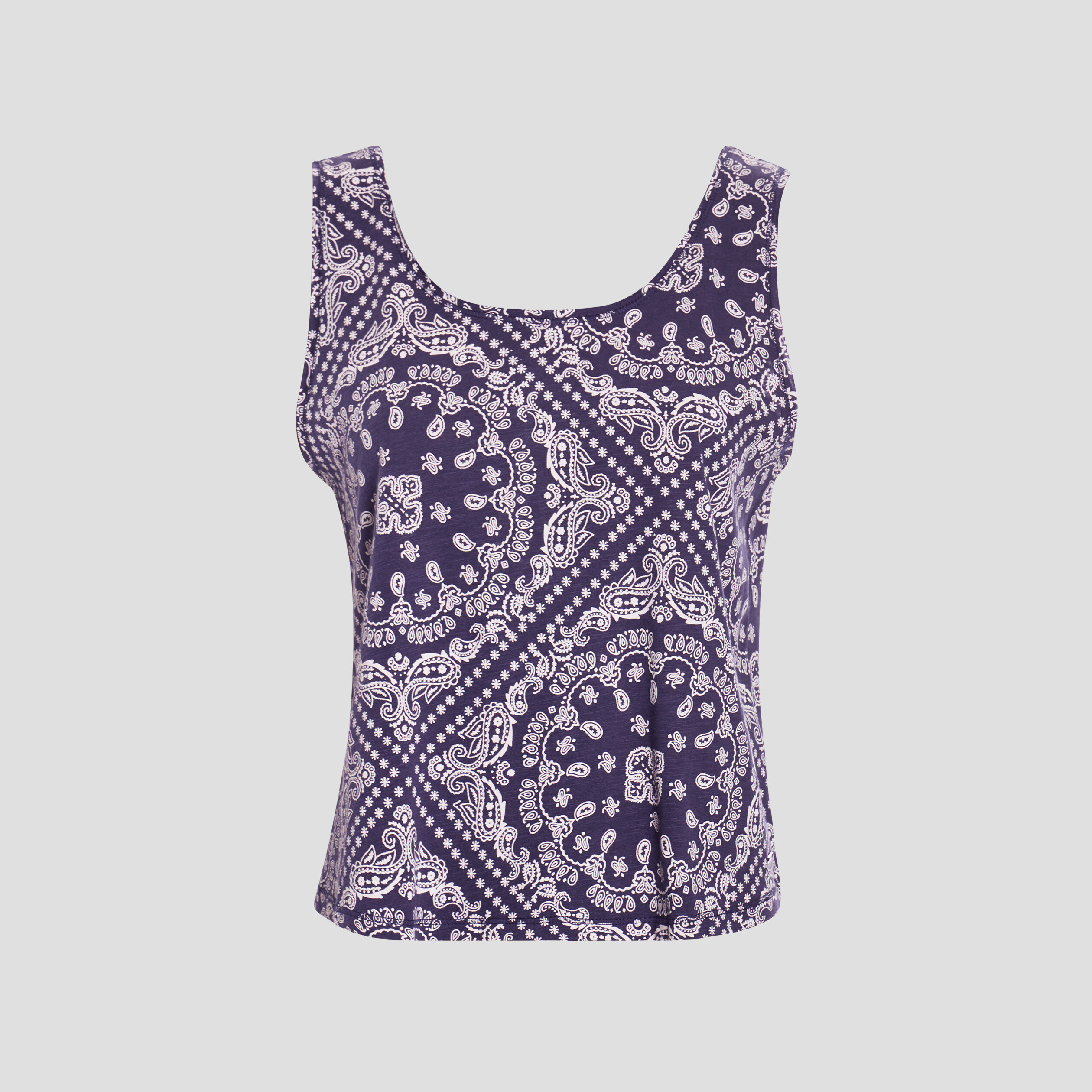 Débardeur cropped bleu marine femme | La Halle