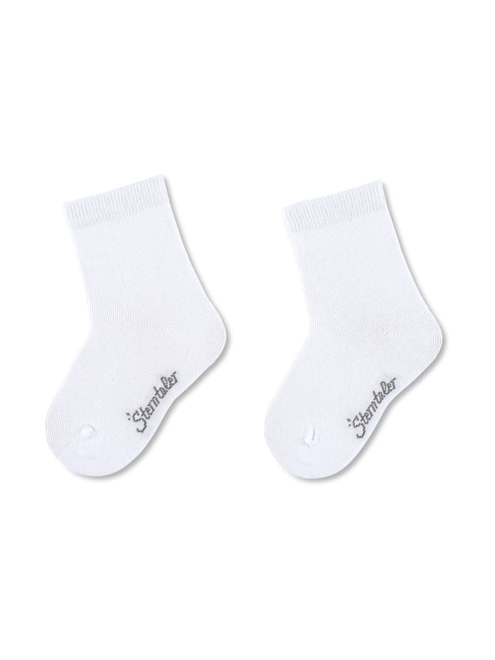 Sterntaler Socken 2er-Pack uni in weiß günstig kaufen