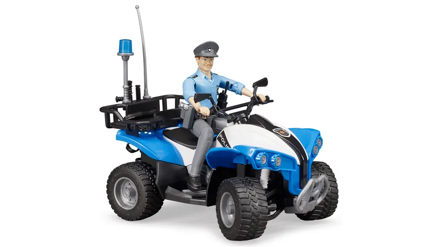 BRUDER - Polizei-Quad mit Polizist und Ausstattung 63010
