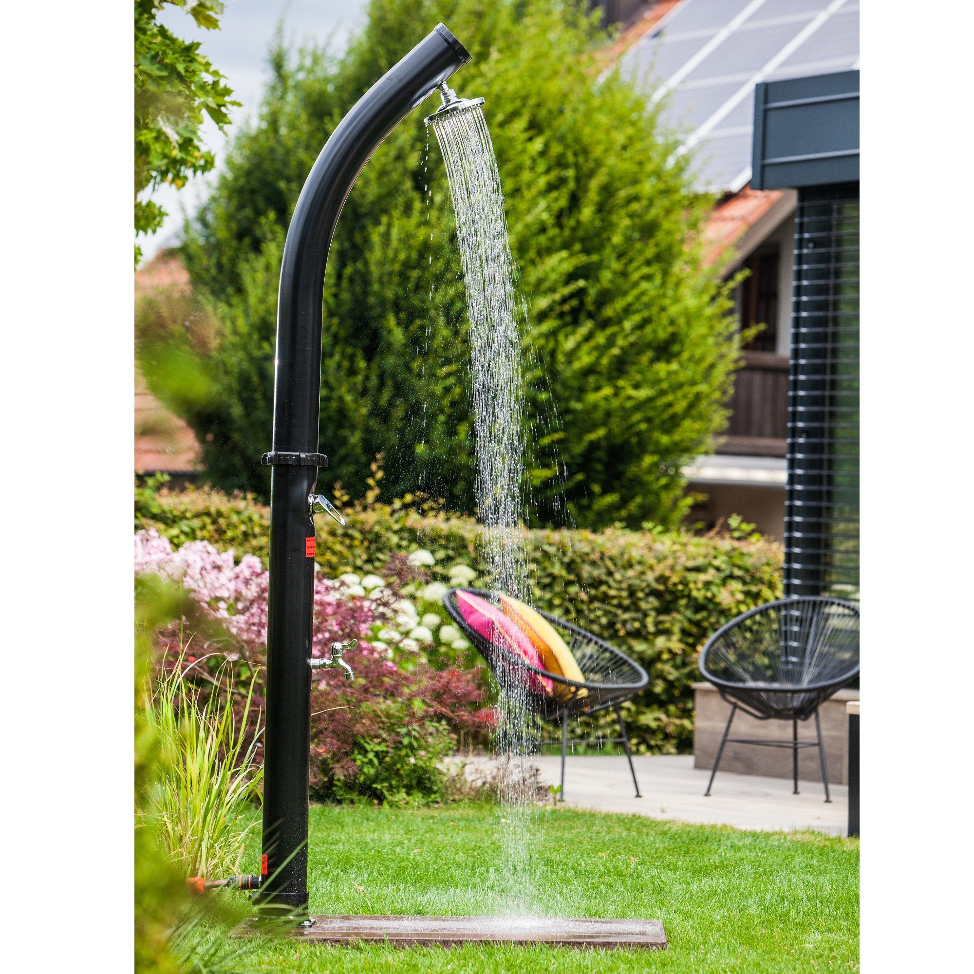 SUMMER FUN Solardusche Summer Fun Bodenplatte für Gartenduschen (Komplett-Set)