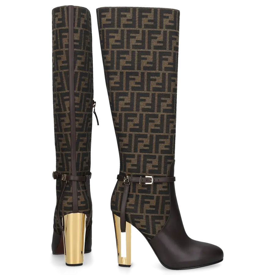 FENDI - Stiefel 8W8440 Textil - braun
