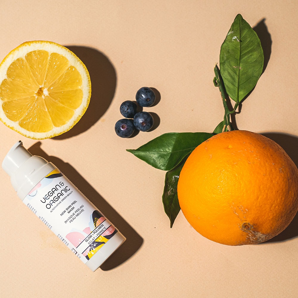 Vegan & Organic CITRON DE SICILIE + 5-AHA (8%) MASQUE PEELING PEAU NEUVE