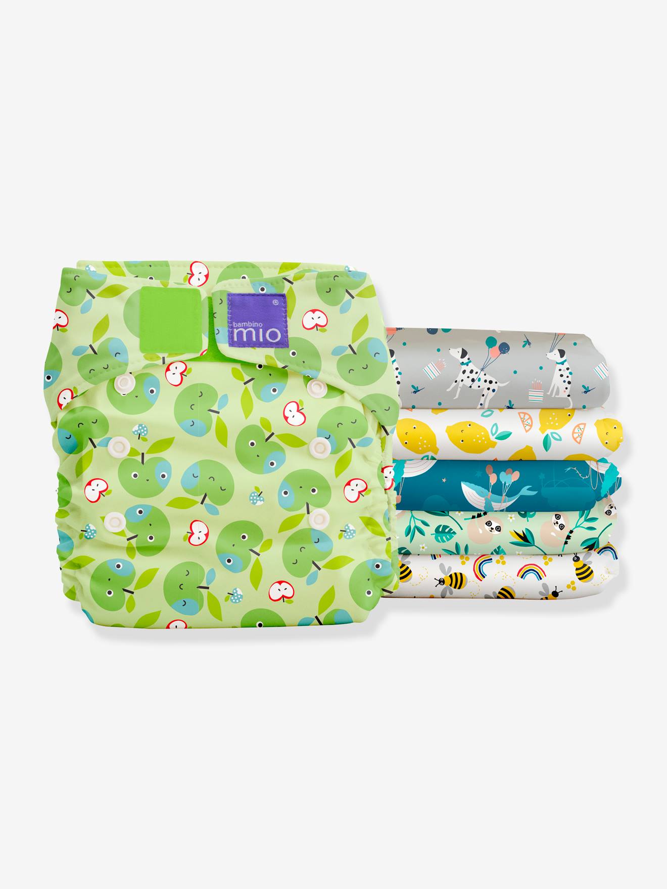 Miosolo pack de couches lavables BAMBINO MIO safari en fête