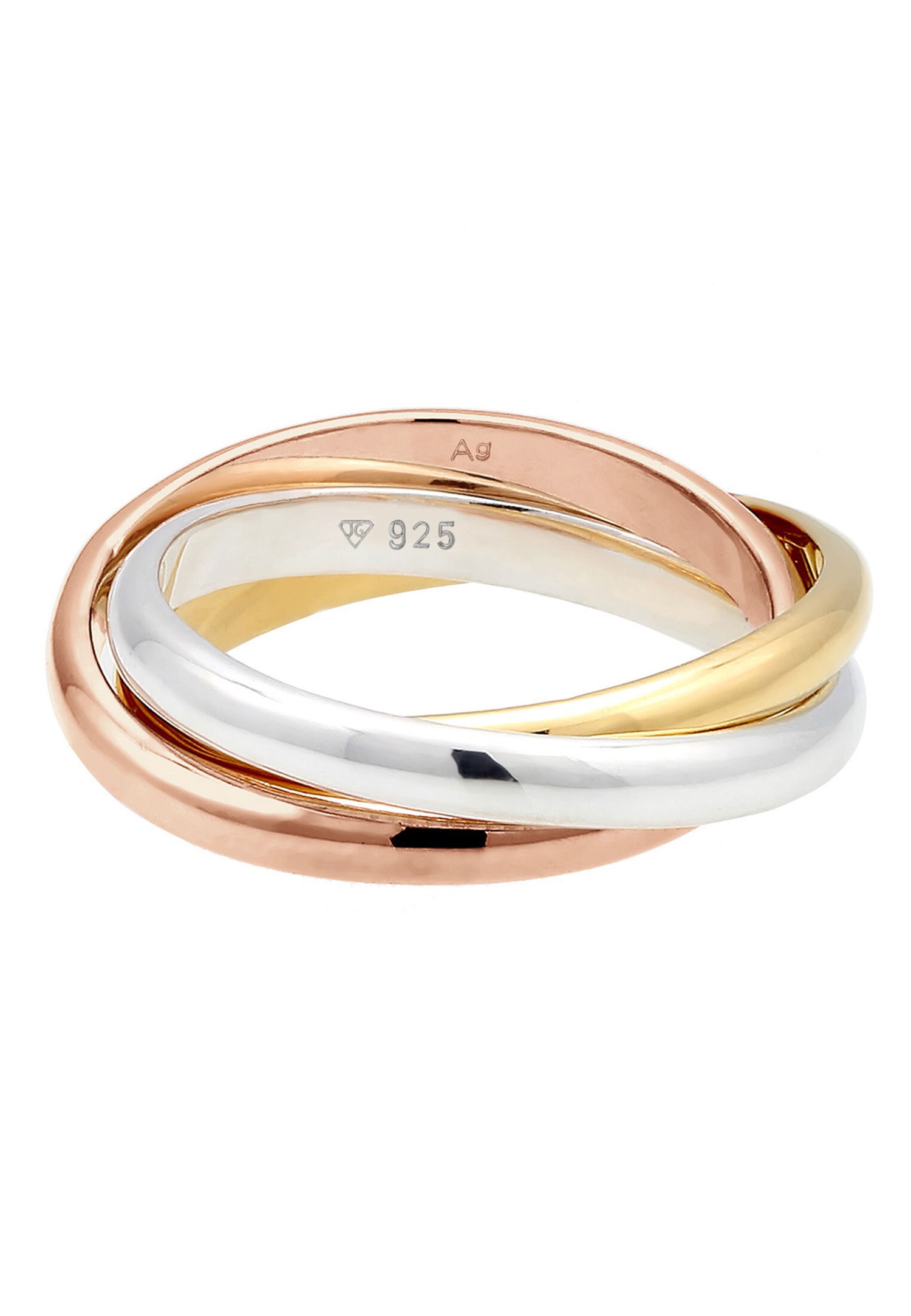 Elli Ring Basic Wickelring Klassisches Design 925 Silber