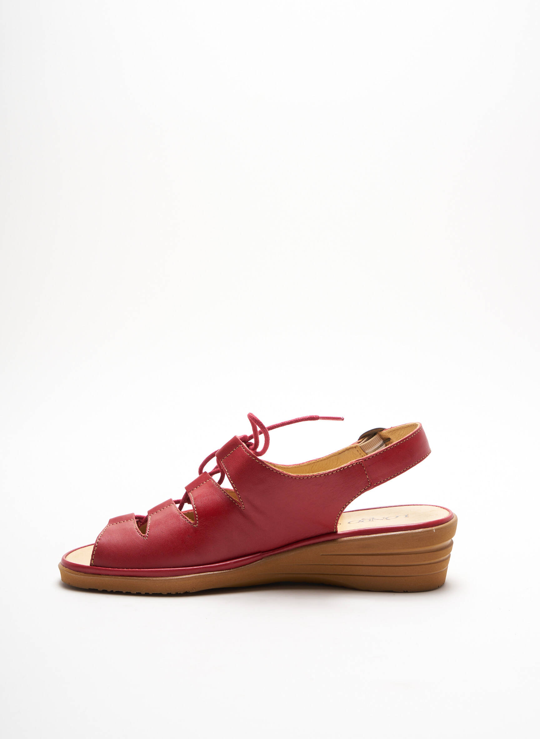 Longo Sandales Nu Pieds Femme couleur rouge