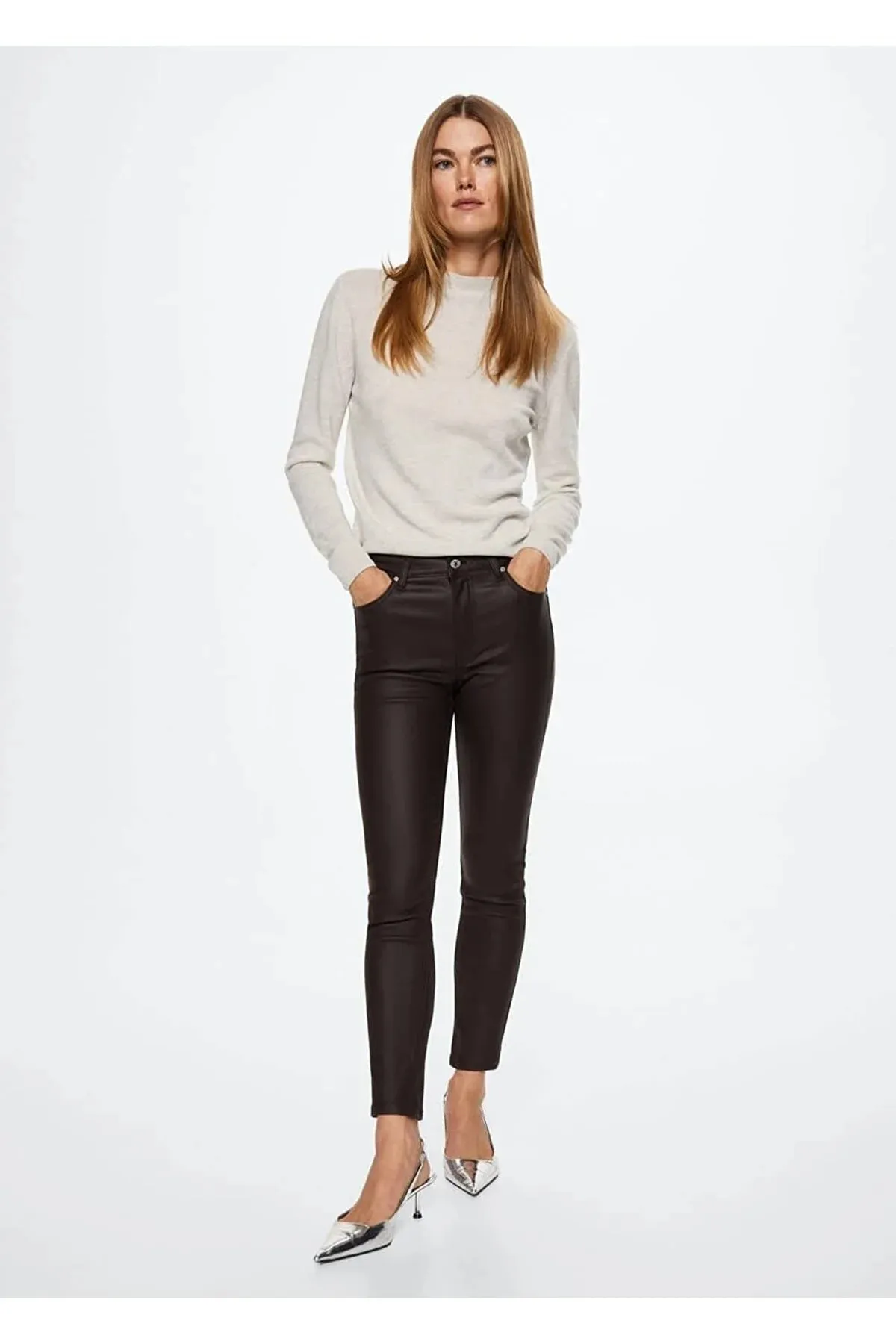 MANGO  Braune Damenjeans 37077708