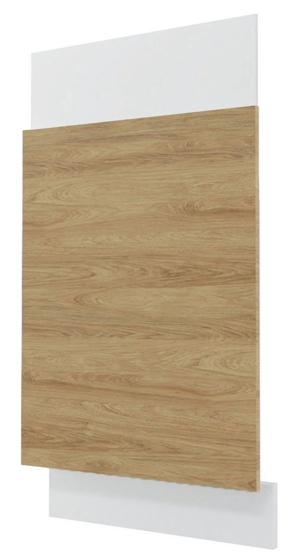 Feldmann-Wohnen Sockelblende Arezzo, 45cm Front- und Sockelfarbe wählbar grifflos teilintegriert