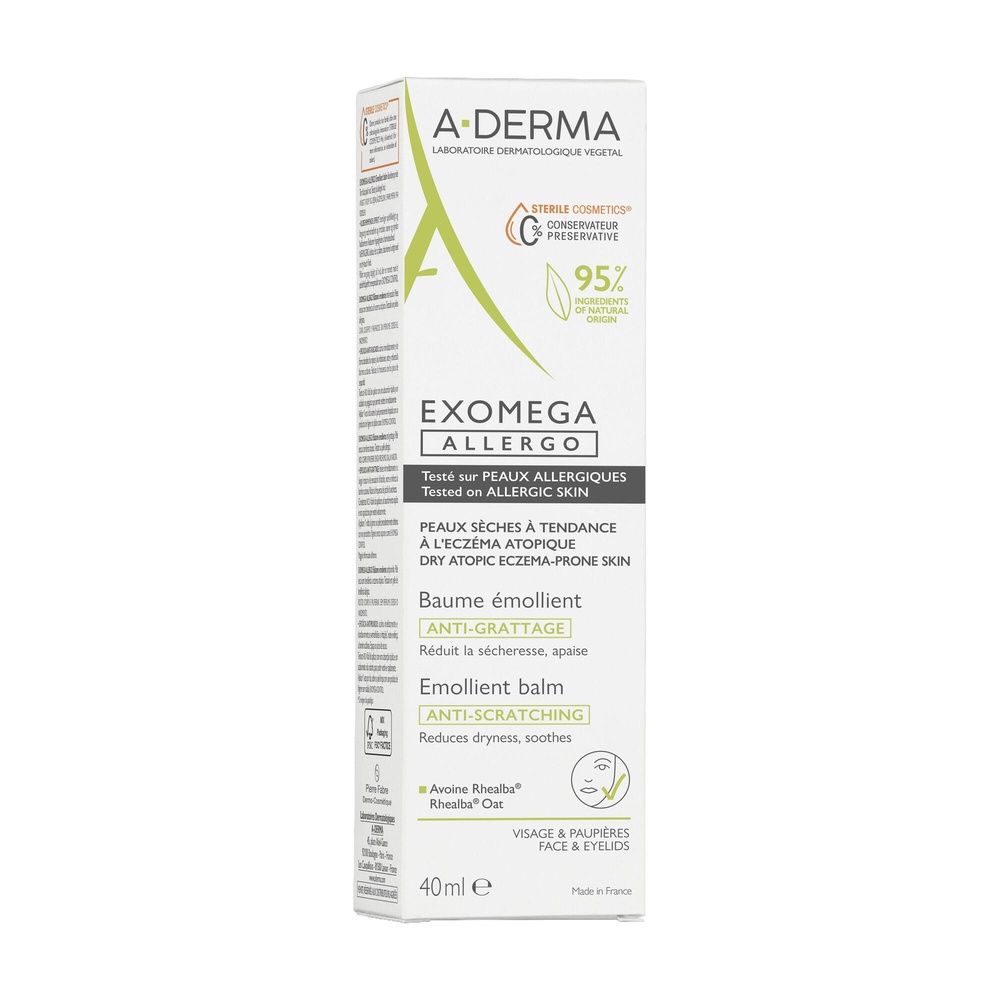 A-Derma A-DERMA — EXOMEGA ALLERGO - BAUME ÉMOLLI ENT COSMETIQUE STERILE 40 ml Baume émollient