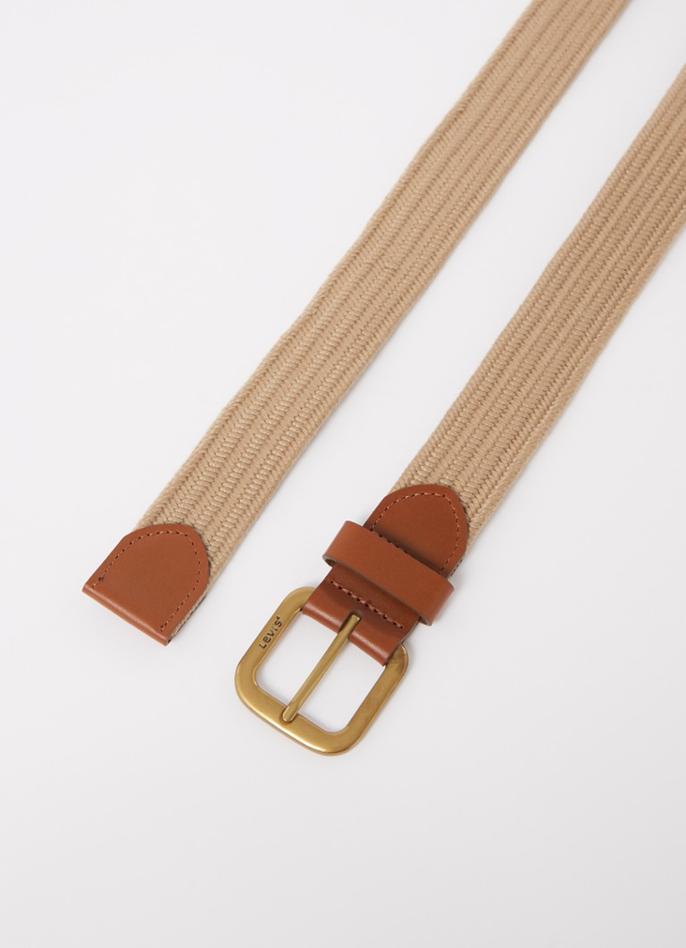 Ceinture élastique tressée Levi's avec détails en cuir
