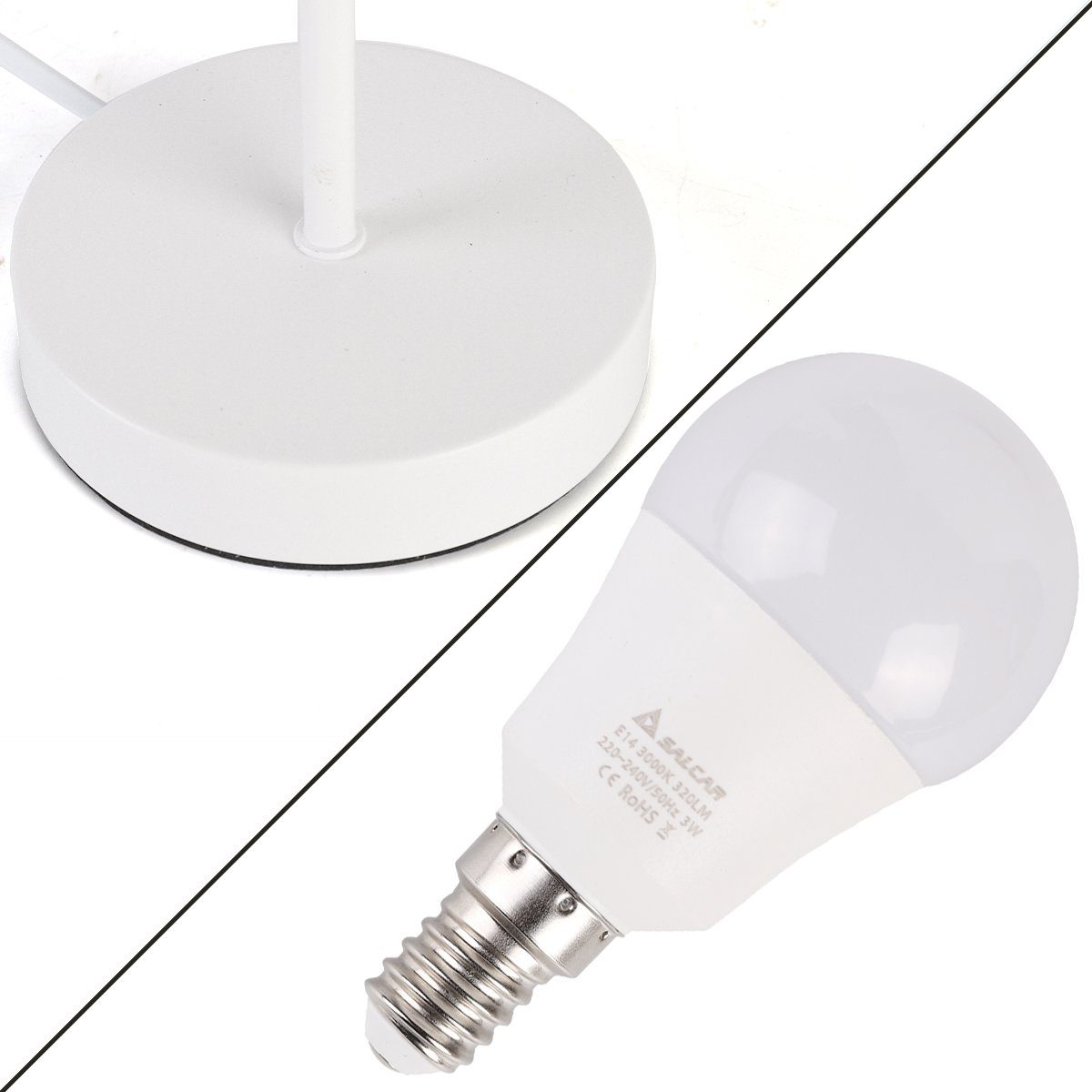 Salcar Papierstern Papierstern LED Beleuchtung Weihnachten Stern Weihnachtsdeko Innen, Weihnachtsdekoration für Wohnzimmer, Schlafzimmer, Fenster, 55cm