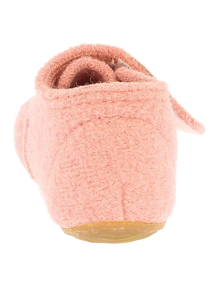 Living Kitzbühel Woll-Hausschuhe in Rosa günstig kaufen