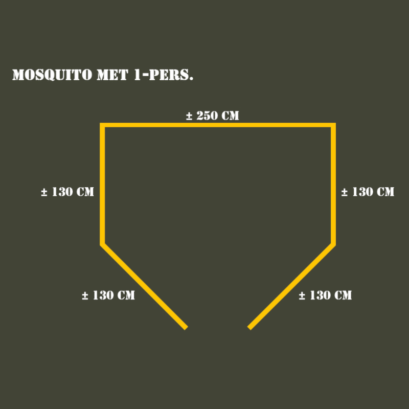 Fosco Industries 1-Person Moskitonetz