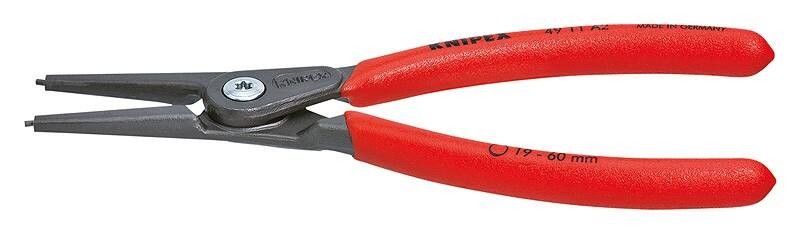 KNIPEX Sicherungsringzange 49 11 A3 Kunststoffabdeckung   Schwarz, Grau Chrom Vanadium Elektrostahl