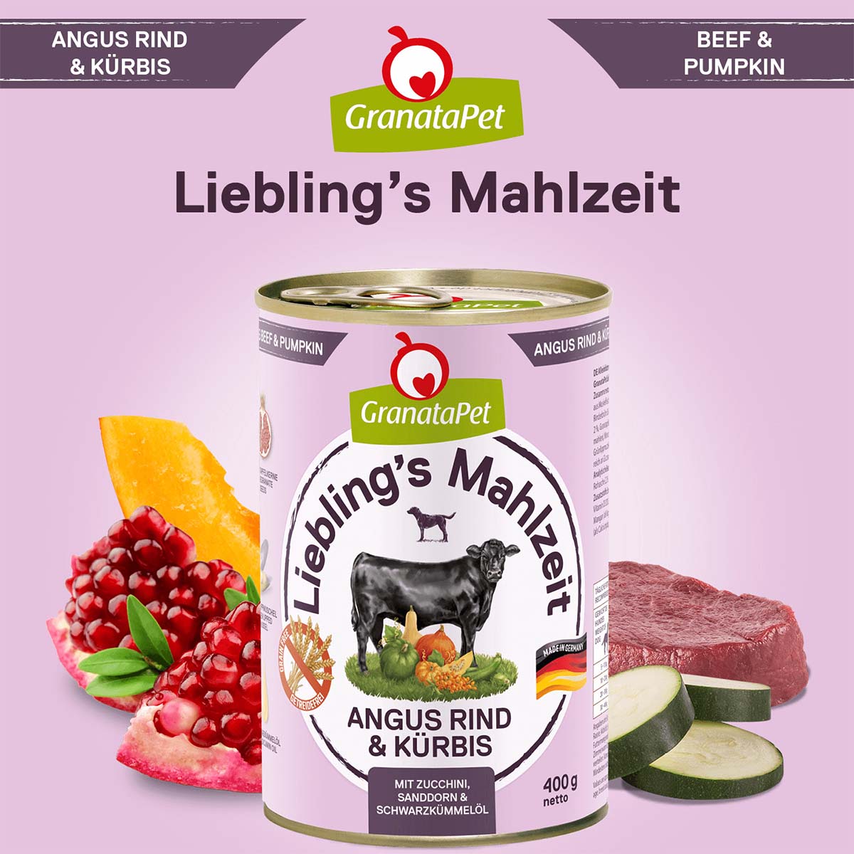 GranataPet Liebling's Mahlzeit Angus Rind und Kürbis bei ZooRoyal