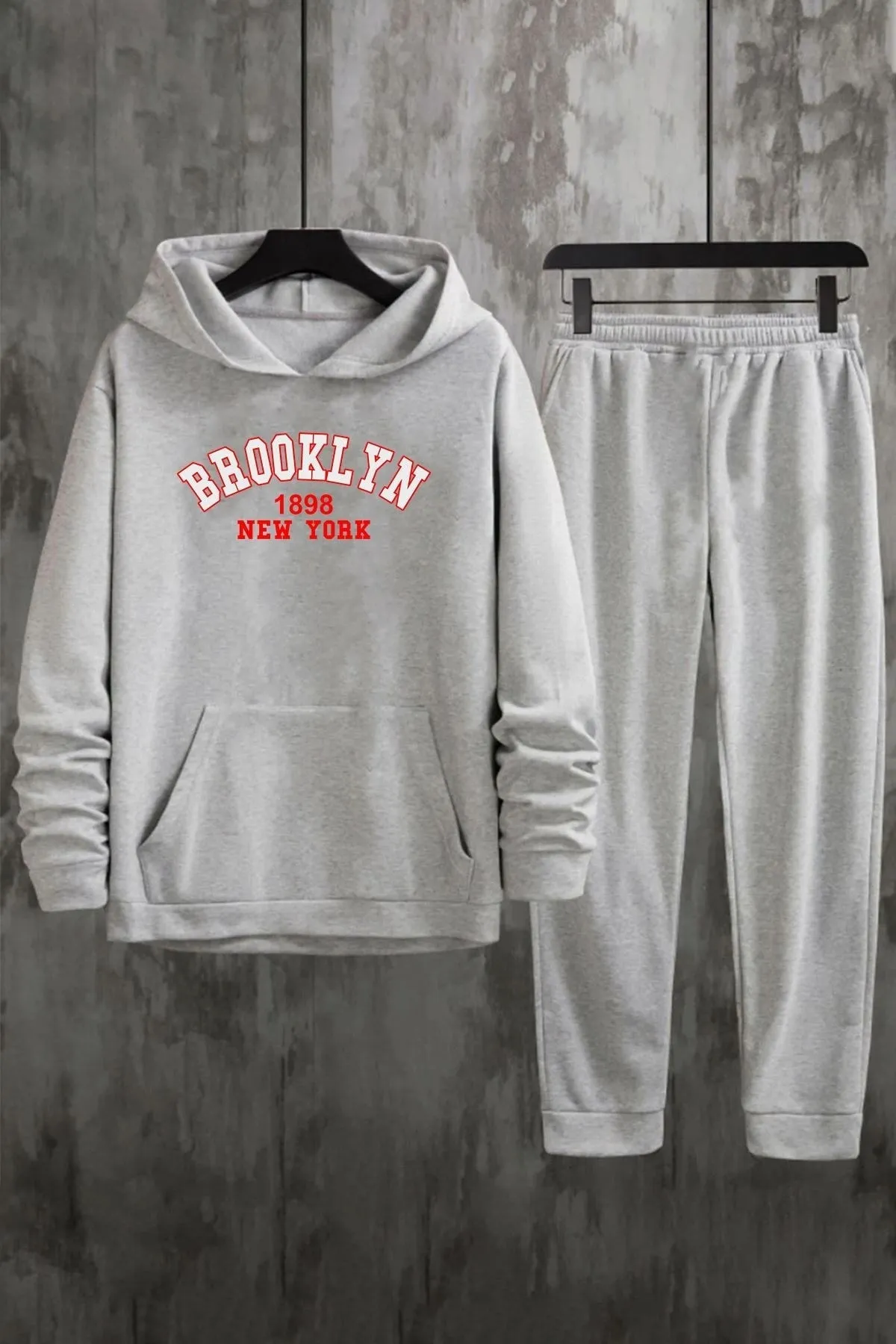 uyguntarz  Bedrucktes Unisex-Trainingsanzug-Set „Brooklyn“.