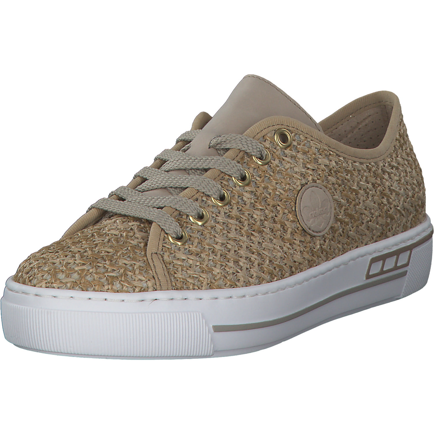 Rieker L8841, Sneakers Low, Damen, Beige