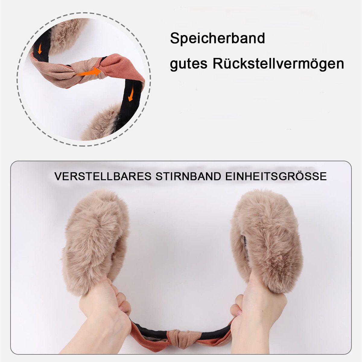 FeelGlad Ohrenwärmer Ohrenwärmer damen Winter Warmer Plüsch für Kaltes Wetter Freesize faltbar