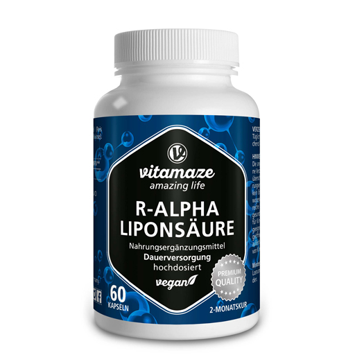 R-ALPHA-LIPONSÄURE 200 mg hochdosiert vegan Kaps.  60 St  Kapseln