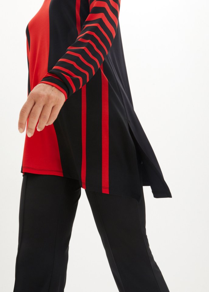 Zipfelshirt mit Streifen