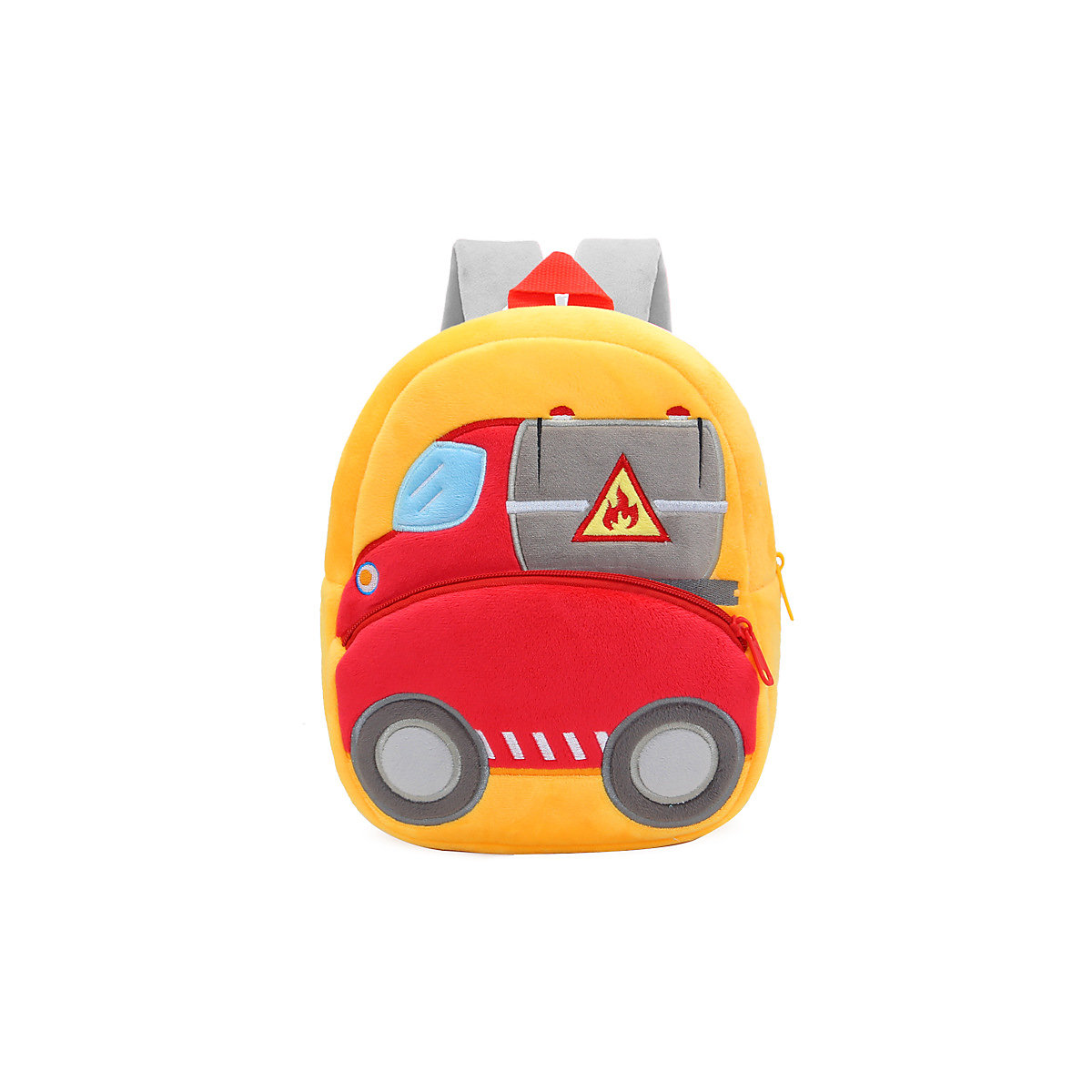 Plüschrucksack für Kinder Niedlicher Cartoon-Kinderrucksack der Engineering Vehicle-Serie