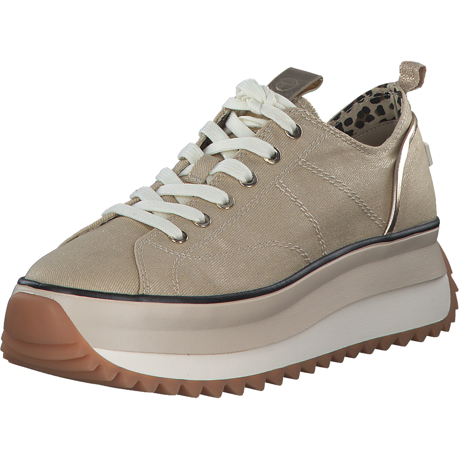 Tamaris 23731, Schnürschuhe, Damen, gold