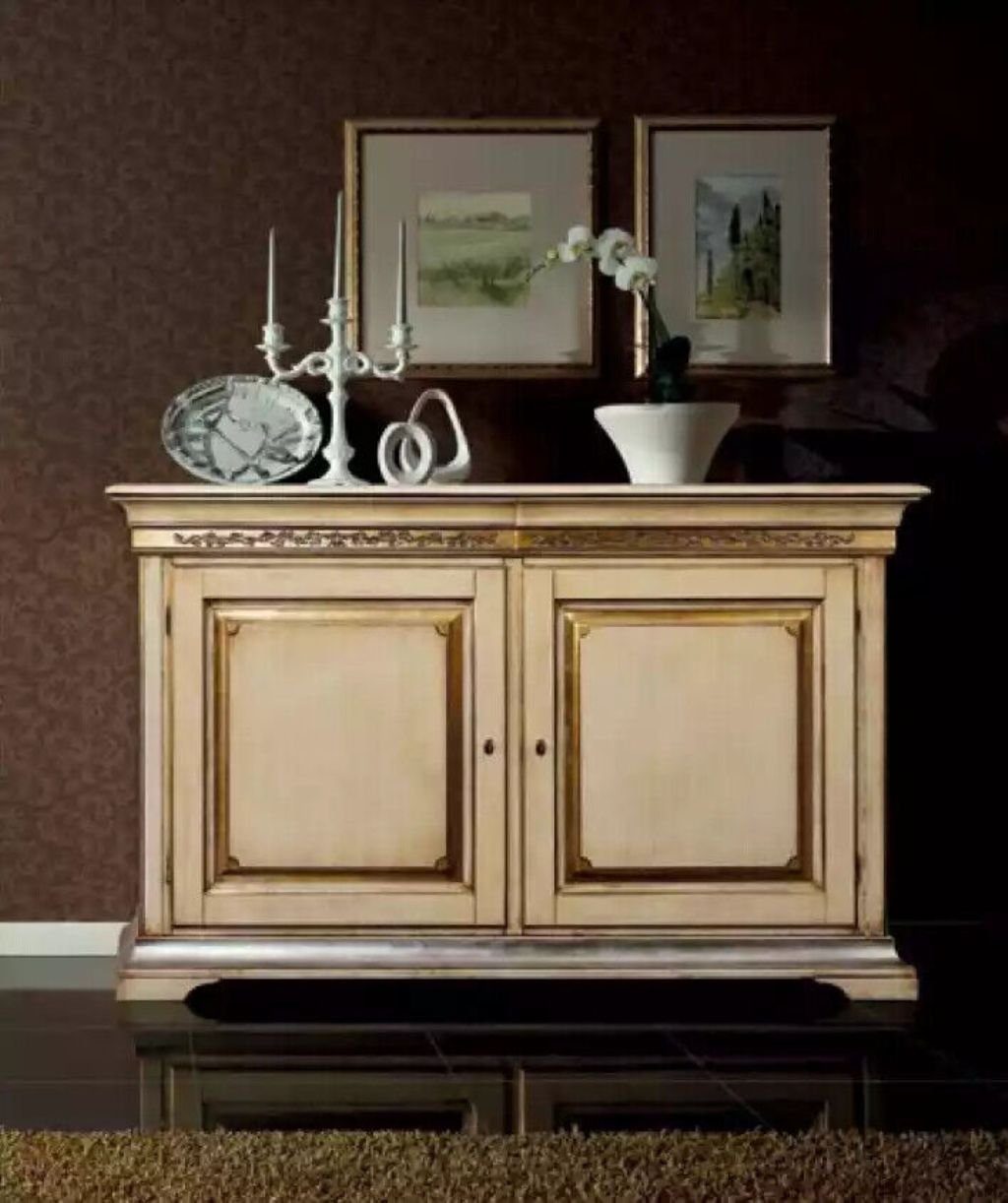 JVmoebel Esszimmer-Set Esszimmer Set Sideboard 4x Stühle Gruppe Essgarnitur Tisch 6tlg., (6-St., 1x Esstisch + 1x Sideboard + 4x Stühle), Made in Italy