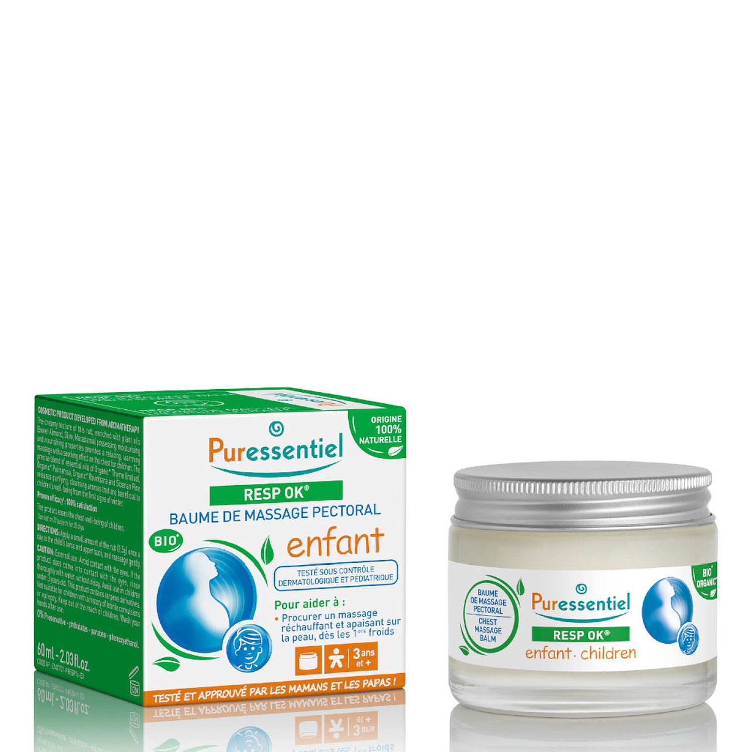Puressentiel Resp'OK Baume de Massage Pectoral Pour Enfant 60 ml