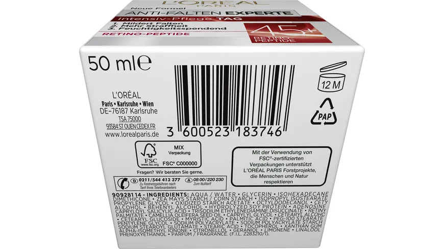 L'Oréal Paris Anti Falten Expert 45+ Tagpflege 50 ml