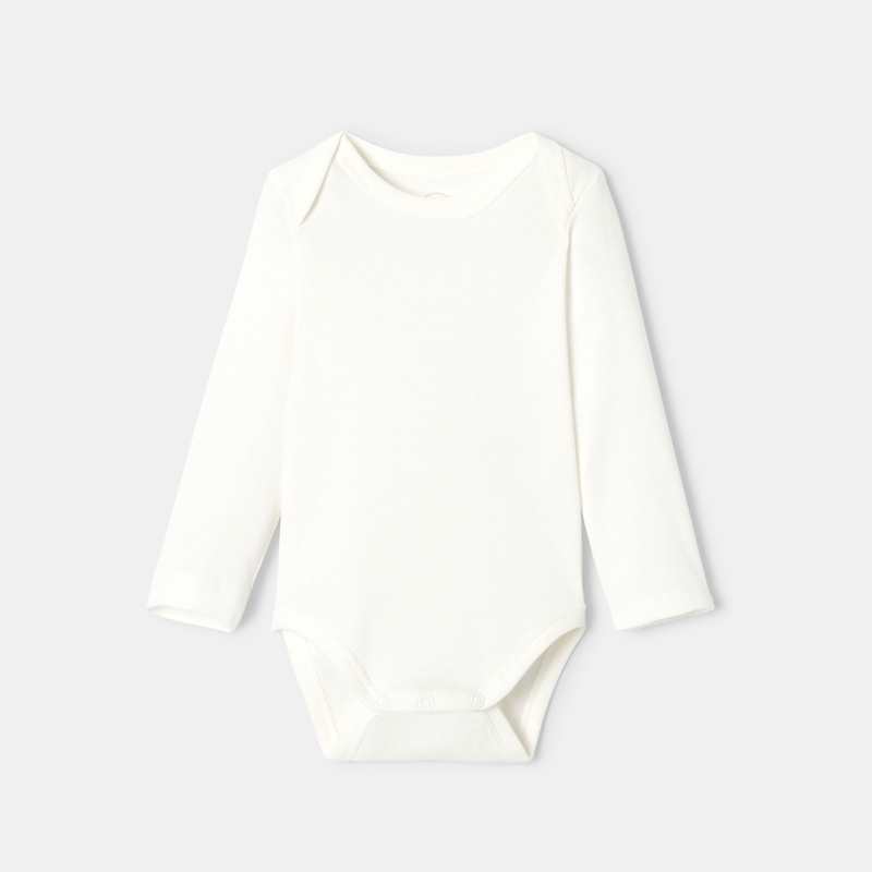 Lot de 3 bodies manches longues en coton bio rose mixte Absorba