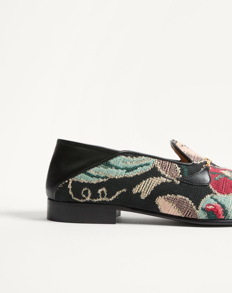 Mocassim Jiggie em Tecido Gobelin