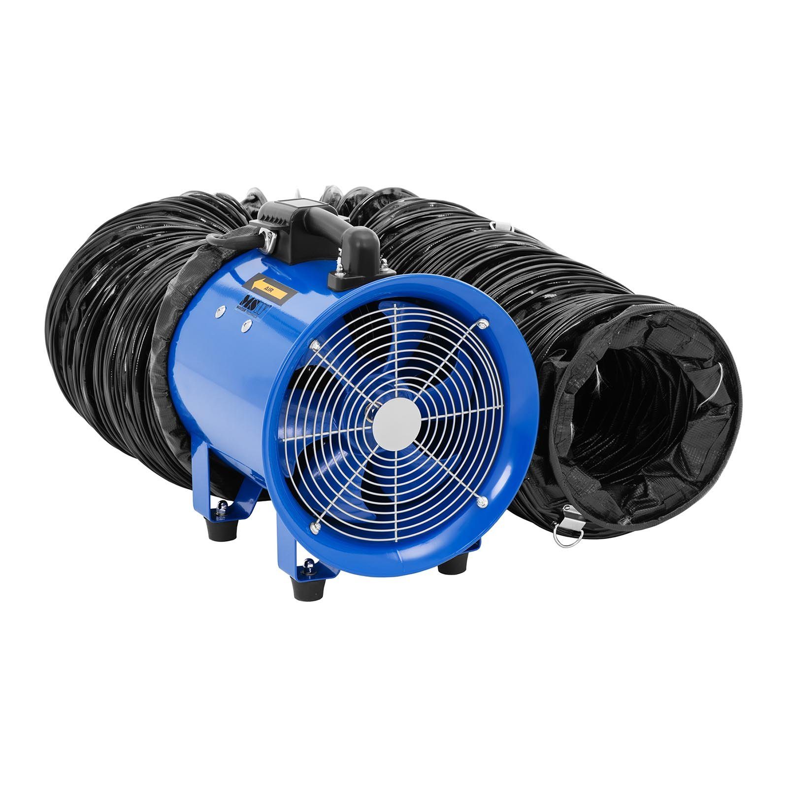 MSW Bodenventilator Bauventilator 180 W 2700 m³/h Ø 280 mm Baugebläse Axialgebläse 10 m