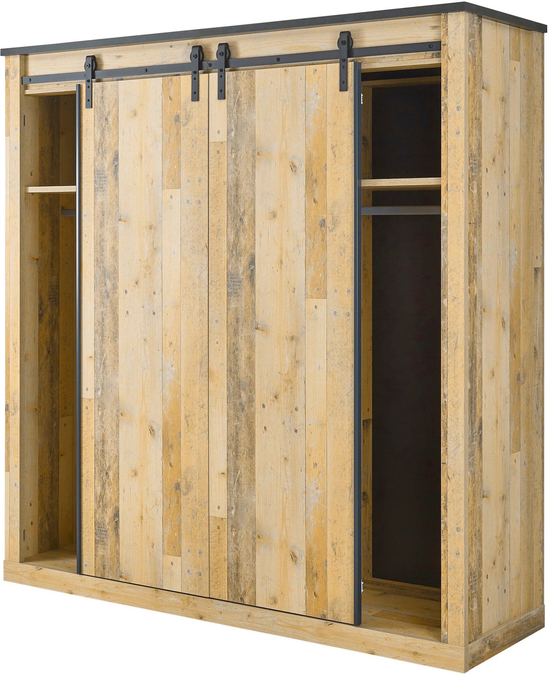 Home affaire Schlafzimmer-Set SHERWOOD, (6-St), Liegefläche 180x200cm, Schrank 3-trg. 201cm breit